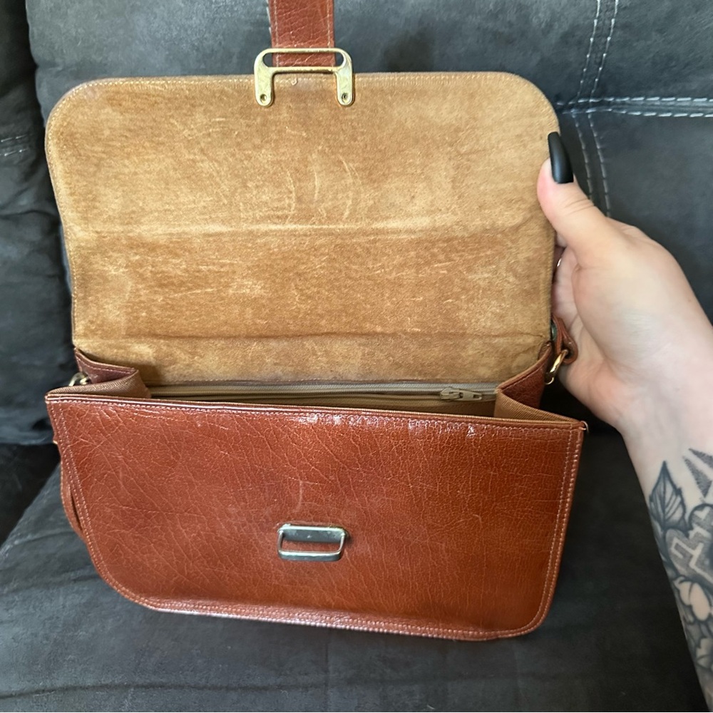 Vintage Jay Herbert New York Honey Brown Leather Bag - Picture 8 of 8
